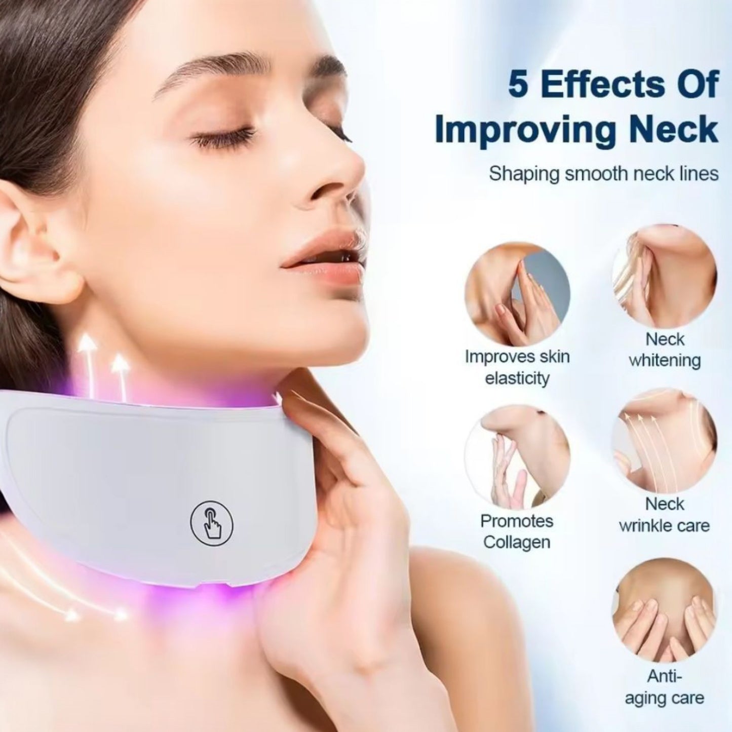 7 Colour LED Facial Mask With Neck | Red Light Therapy Anti-Aging